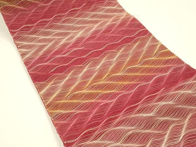 平和屋着物＊夏物 八寸名古屋帯 抽象文様 DAAY8415cm