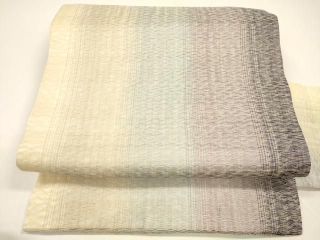 平和屋着物 夏物 全通柄九寸名古屋帯 間道 正絹 cm