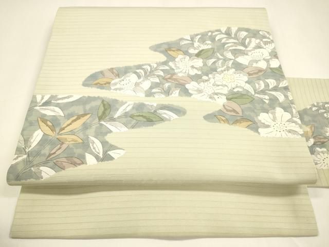 平和屋着物 夏物 絽塩瀬 九寸名古屋帯 辻が花 正絹 cm