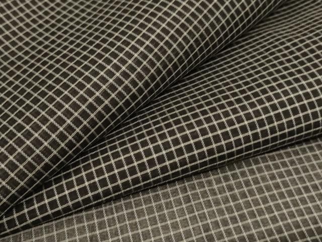 平和屋着物 夏物 男性 紗紬 格子 正絹 jd