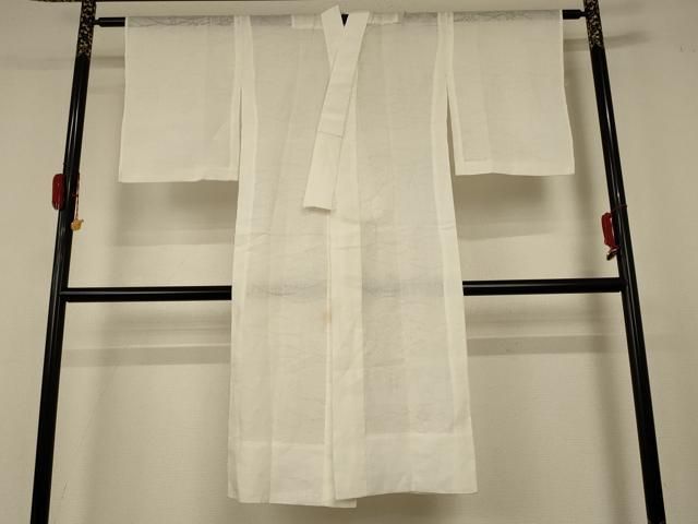 平和屋着物＊夏物　長襦袢　芝花紋紗　鳥の子色　麻　逸品　AABC9869jd 平和屋着物＊夏物 長襦袢 芝花紋紗 鳥の子色 麻 逸品 AABC9869jd