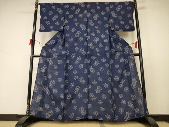 平和屋着物 夏物 小千谷ちぢみ 楓 麻 jd