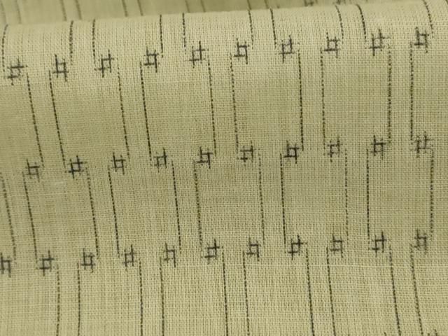 平和屋着物＊夏物　小紋　紗　立涌文様　AABC9885jd 平和屋着物＊夏物 小紋 紗 立涌文様 AABC9885jd