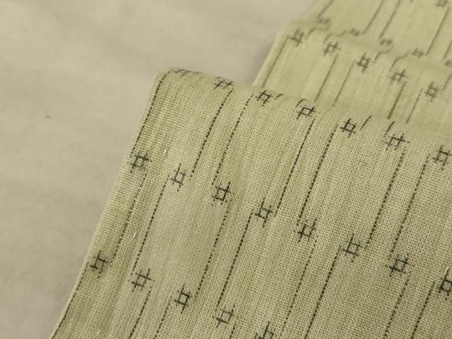 平和屋着物＊夏物 小紋 紗 立涌文様 AABC9885jd