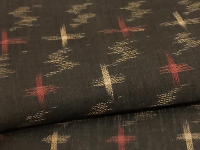  平和屋着物 夏物 紗紬 絣文 正絹 jd 紬 着物