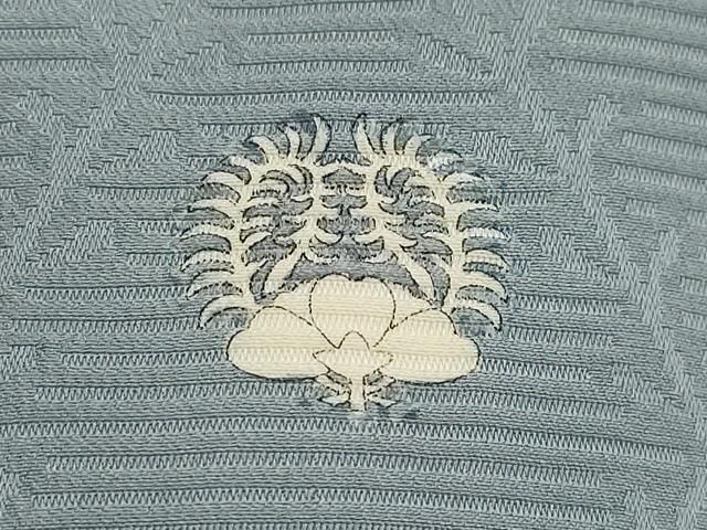 菱花地紋 灰青色