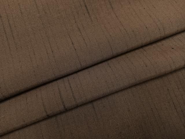 平和屋着物 上質な紬 色無地 憲法色 正絹 ph