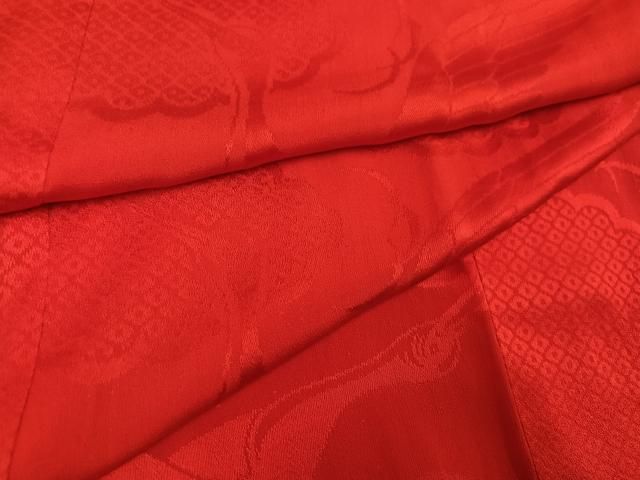 群れ鶴地紋 色無地