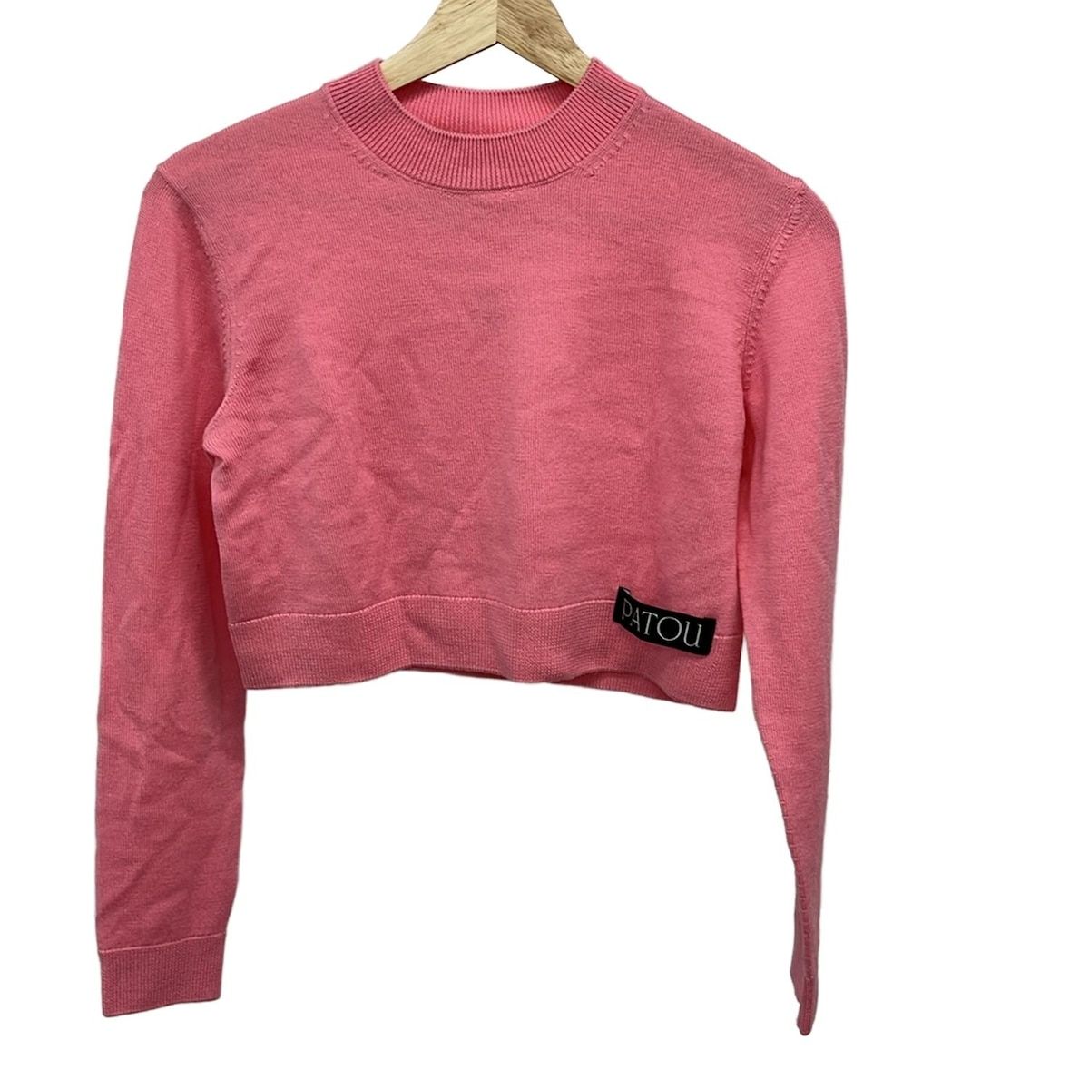 PATOU(パトゥ) 長袖セーター サイズS レディース - ピンク×黒×白