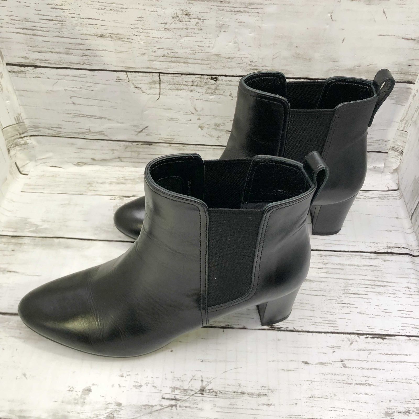 REGAL リーガル サイドゴア ショート ブーツ 24.5cm ブラック 黒 Black