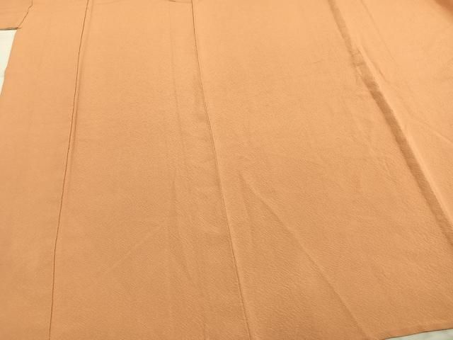  平和屋着物 上質な色無地 単衣 小麦色 正絹 fy 色無地 着物