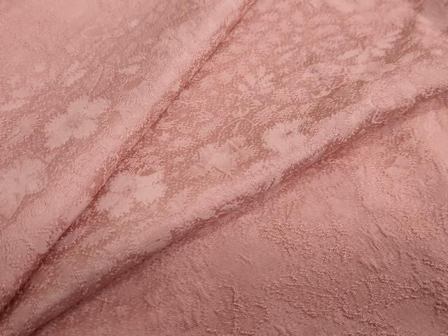 平和屋着物 上質な色無地 辻が花地紋 薄紅色 正絹 ud