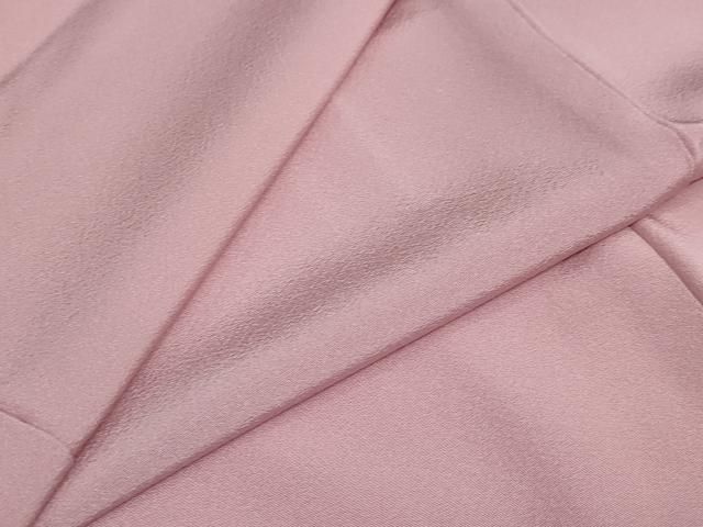 平和屋着物 上質な色無地 紅梅色 正絹 ud