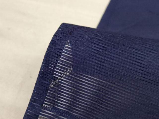  平和屋着物 夏物 色無地 絽 芝紋紗 青褐色 洗える着物 jd 色無地 着物