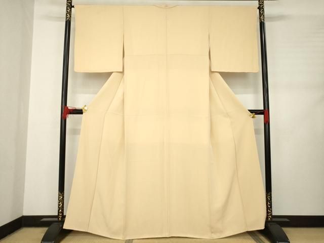 平和屋着物 上質な色無地 伽羅色 正絹 ck