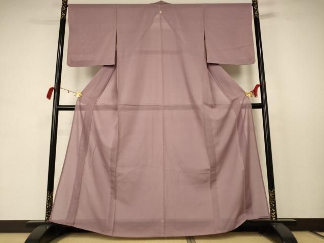 平和屋着物 夏物 色無地 絽 梅染色 正絹 jd