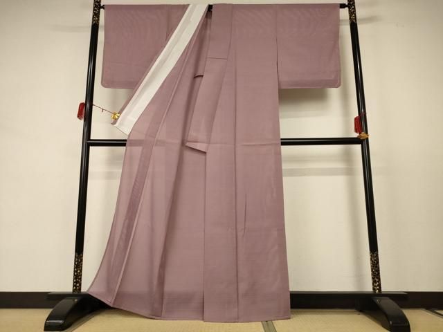 平和屋着物 夏物 色無地 絽 梅染色 正絹 jd