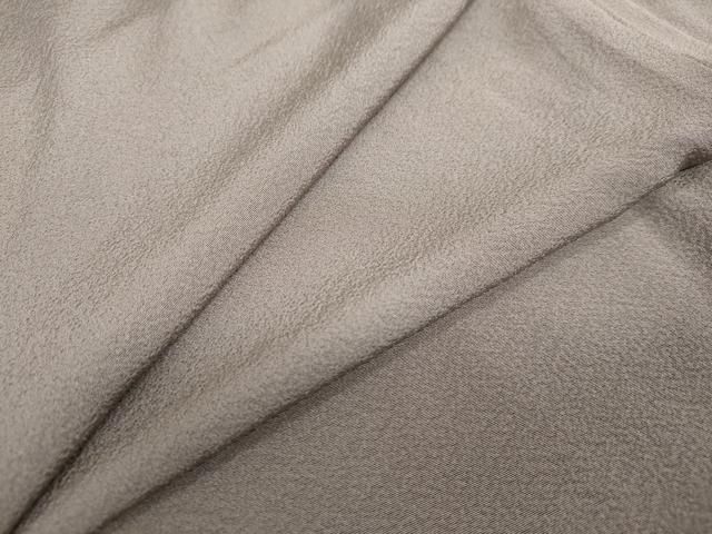 平和屋着物 上質な色無地 紋意匠 江戸鼠色 ロング丈 正絹 ud