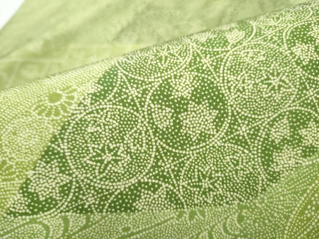 平和屋着物○塩瀬 全通柄 九寸名古屋帯 江戸小紋 切嵌