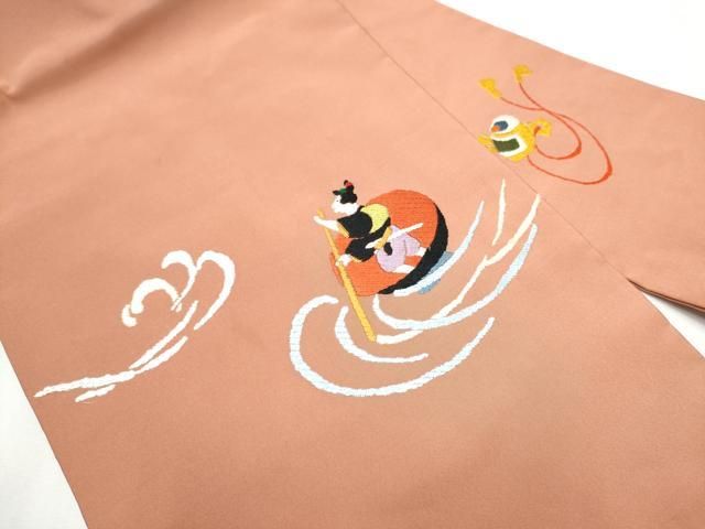 平和屋着物 九寸名古屋帯 唐織 綴れ 一寸法師 正絹 hy