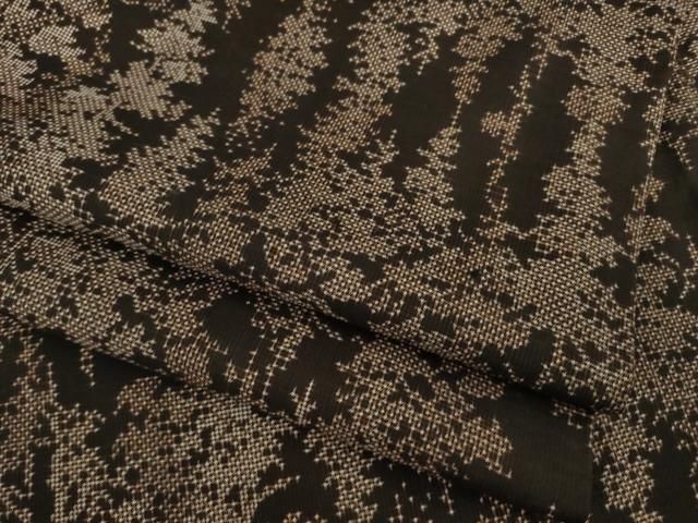 平和屋着物 本場大島紬 一元7マルキ 樹林文 正絹 ck