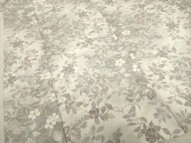  平和屋着物 上質な紬 花唐草文 やまと誂製 正絹 ck 紬 着物