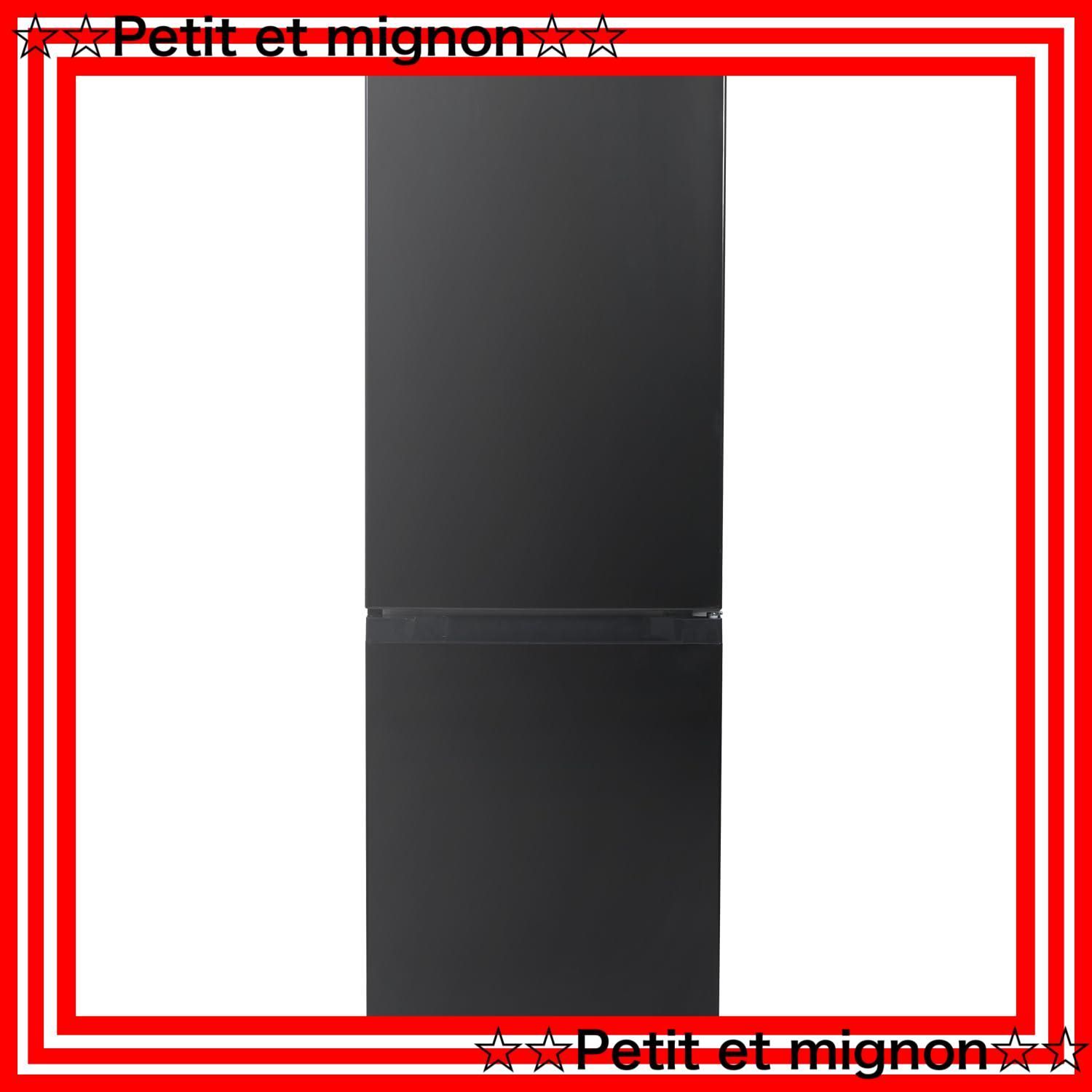 即日発送】ブラック ZFR-D150(B) 右開き 一人暮らし 2ドア ボトム