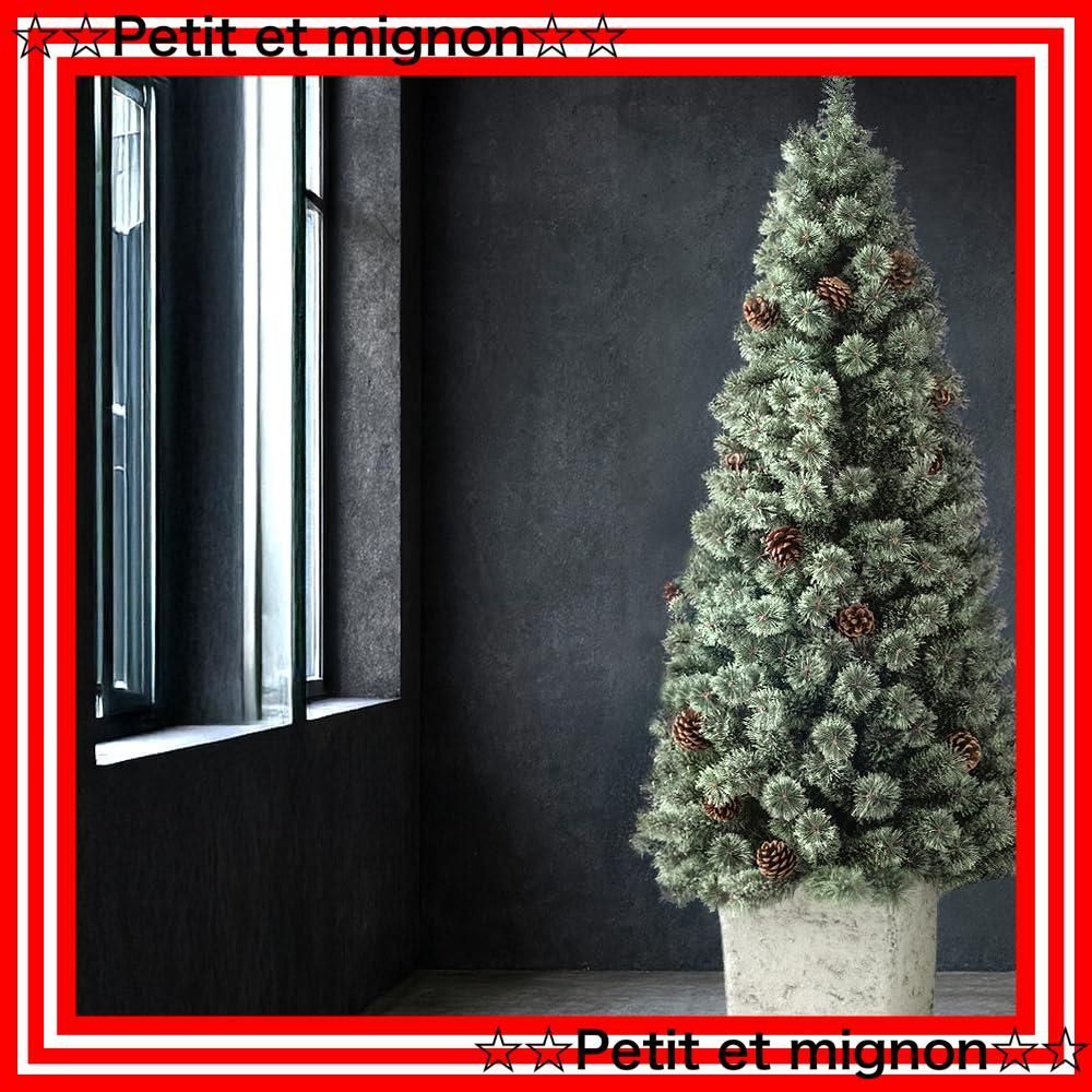 店頭 tree Christmas 北欧風 組立簡単 ヌードツリー オフィス リアル 松ぼっくり付き ポット付き 石目調 Norr 112025 Liv RE 180 cm ツリー タンスのゲン