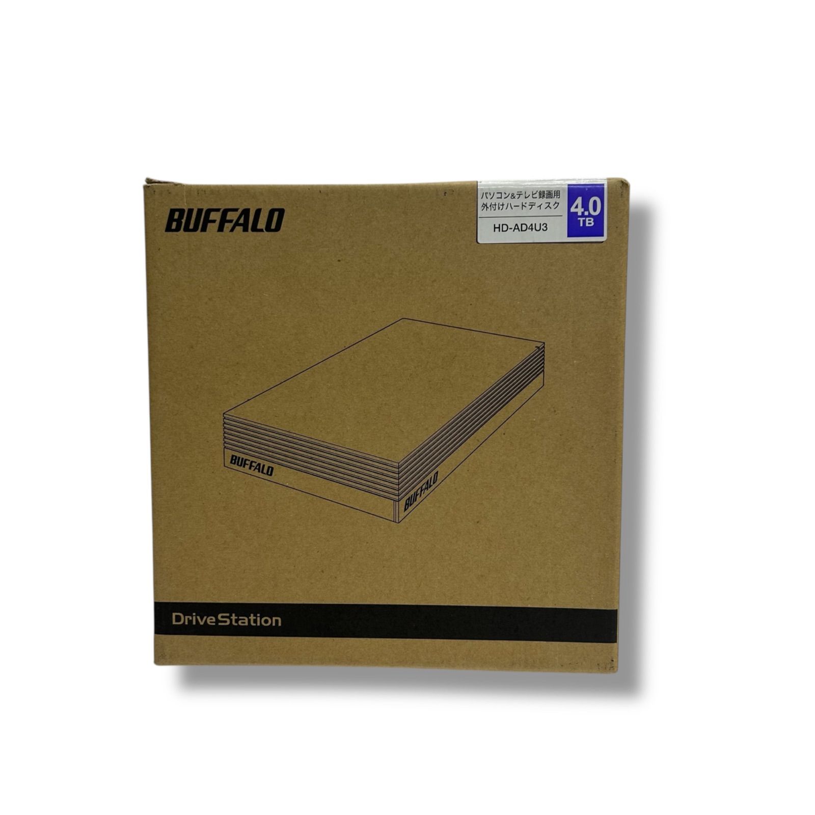 buffalo 外付ハードディスク HD-AD4U3 4TB - メルカリ