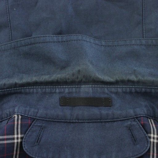 バーバリー BURBERRY トレンチコート M ネイビー 紺色 ダブルブレスト  