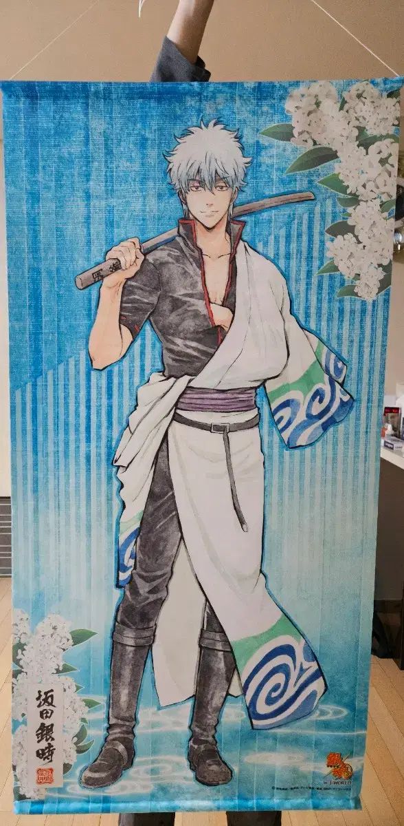 銀魂 花鳥風月 銀時 タペストリー タオル ポスター - メルカリ