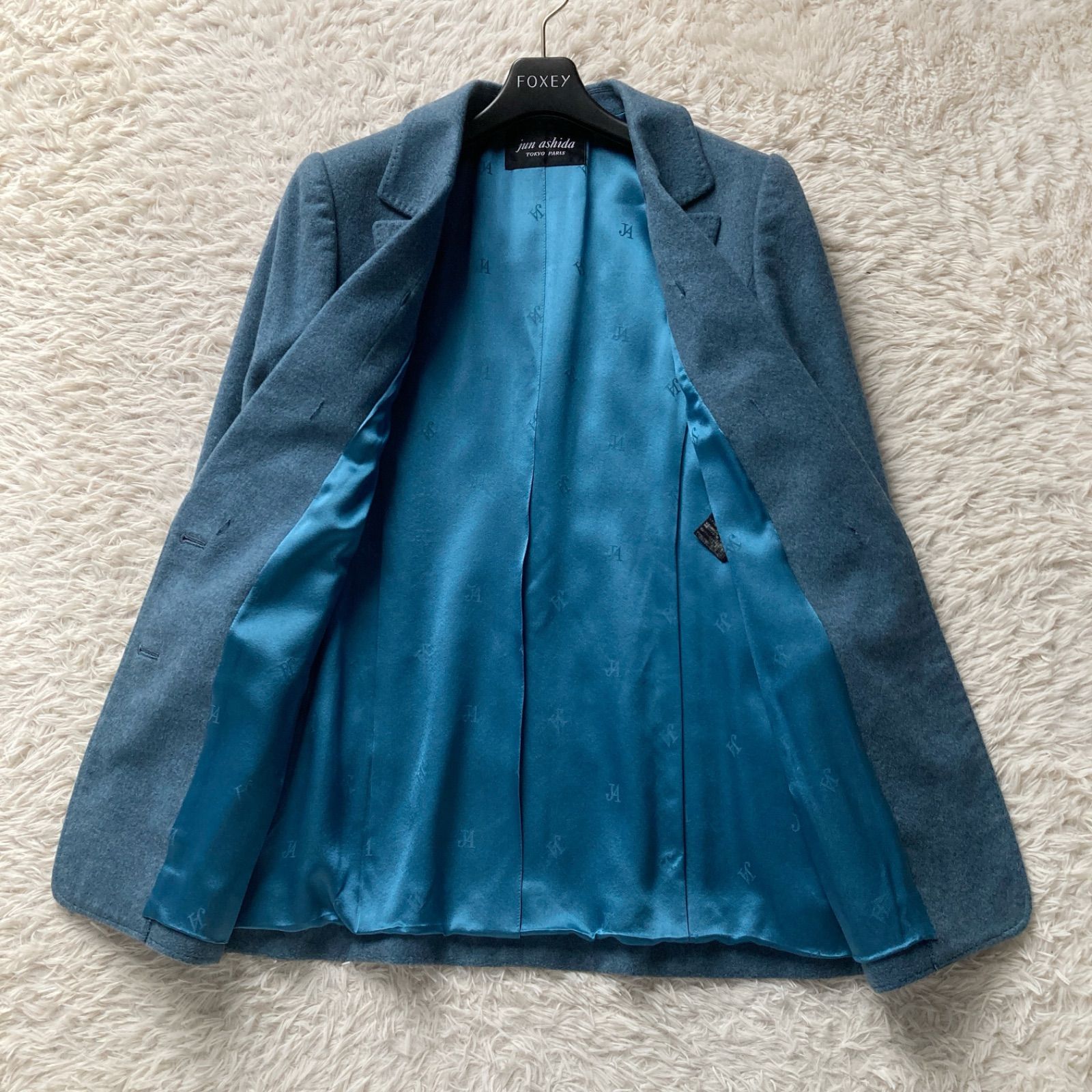 jun ジュンアシダ ashida 良品 JUN M ウール シルク 美品 レディース 