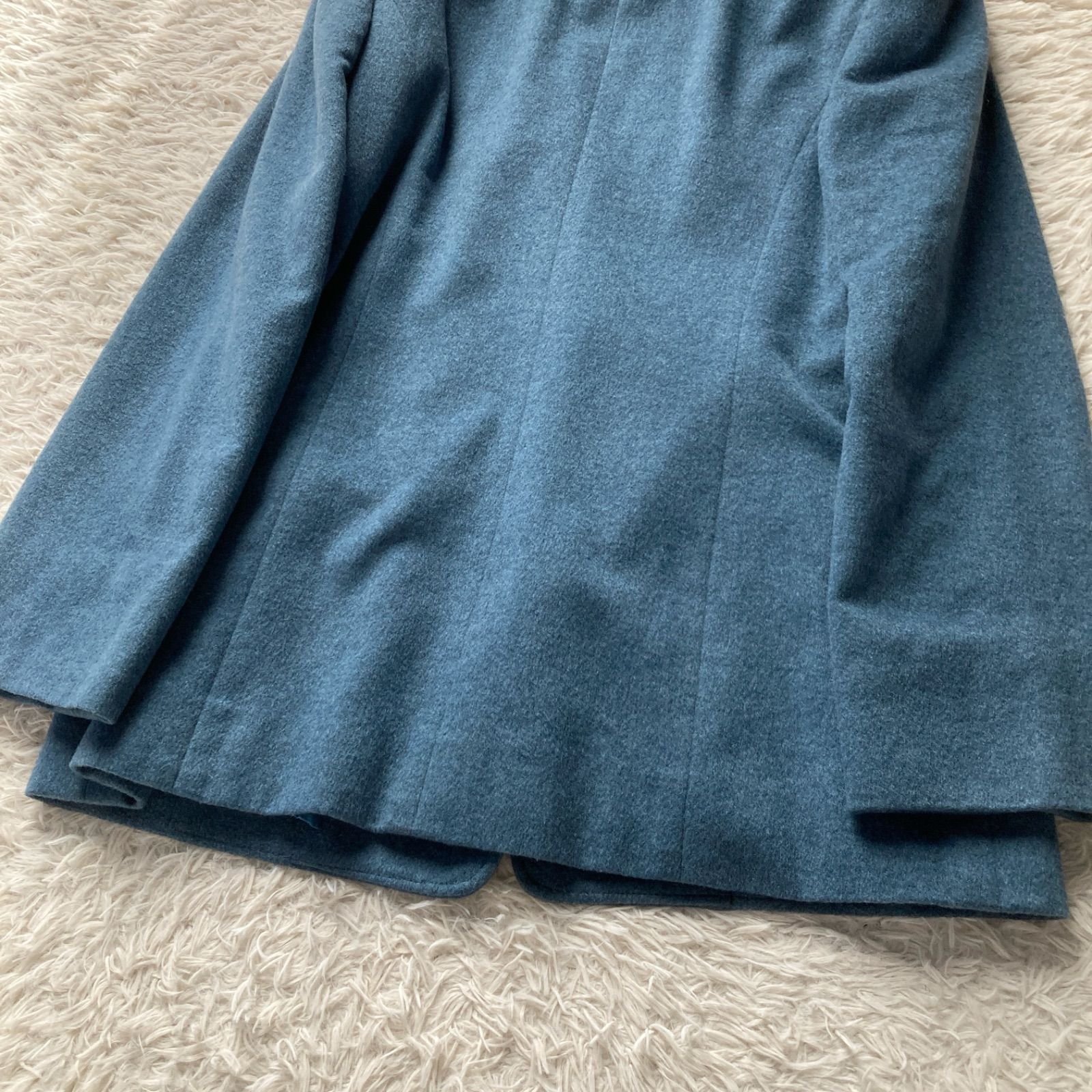 極美品 JUN ASHIDA ジュンアシダ 皇室御用達 上質カシミヤ100% ピュア 