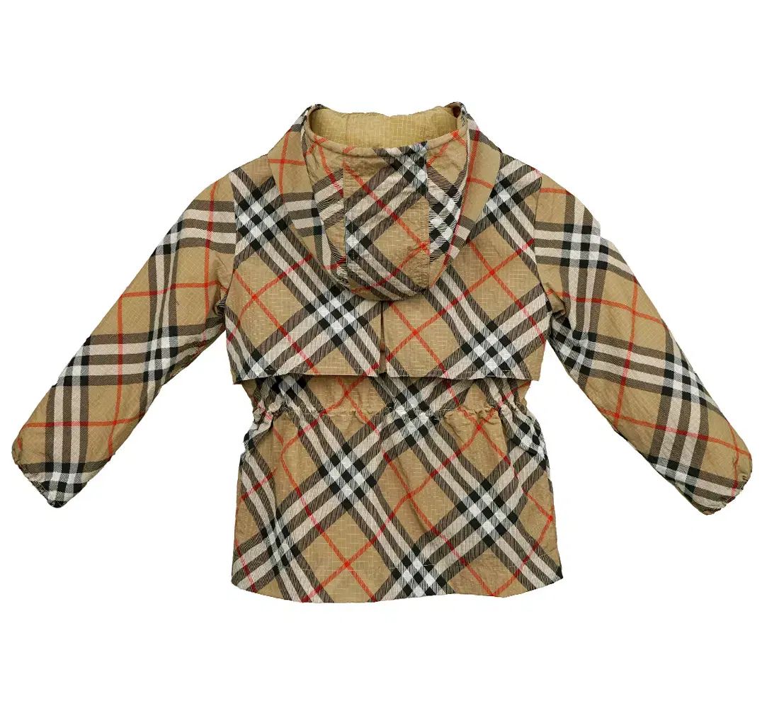 ブランド バーバリー キッズ ヴィンテージ チェック ナイロン フーディー ジャケット 8104627