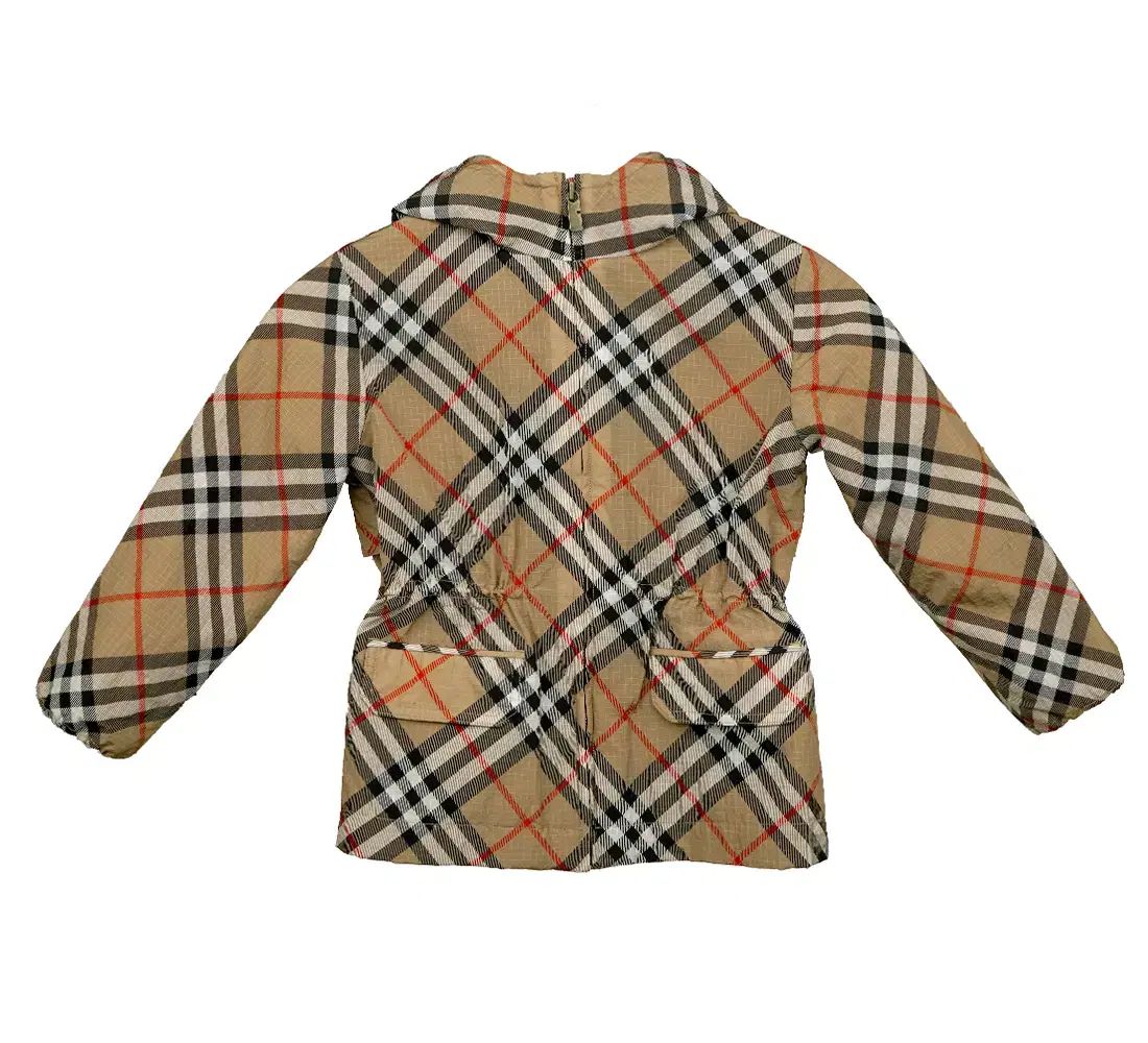 ブランド バーバリー キッズ ヴィンテージ チェック ナイロン フーディー ジャケット 8104627