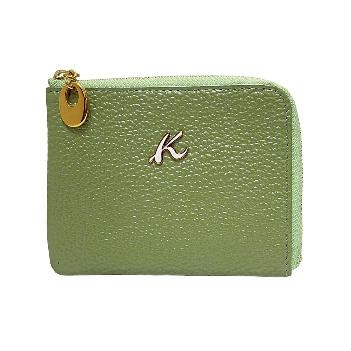Kitamura K2(キタムラ) コインケース美品 - ライトグリーン L字