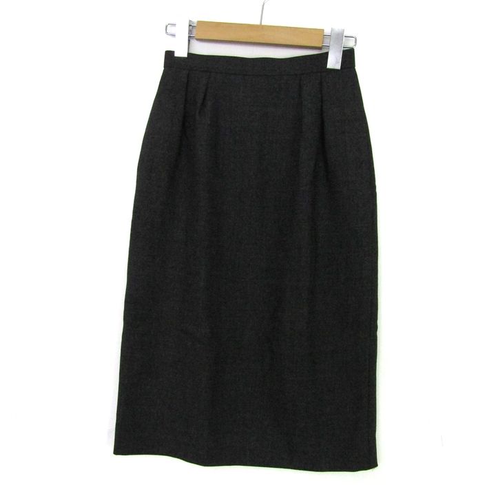 クリスチャンディオール スカート ボトムス タイト ミディ丈 ウール プレタポルテ レディース Sサイズ ブラック Christian Dior