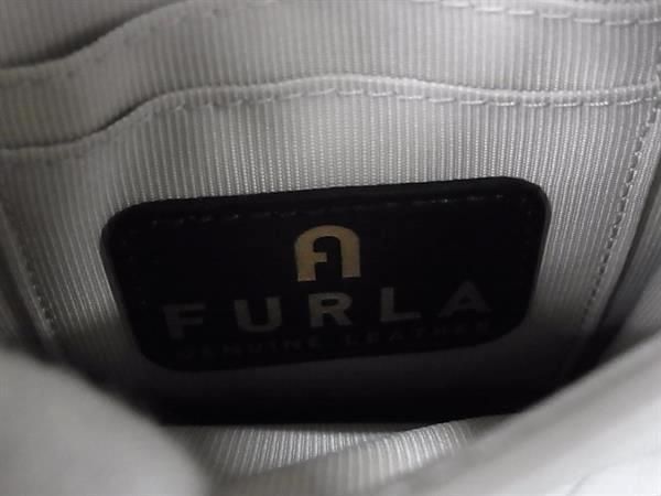 FURLA フルラ ショルダーバッグ FLOW フロー アイボリー系 レザー レディース チェーン ゴールド金具