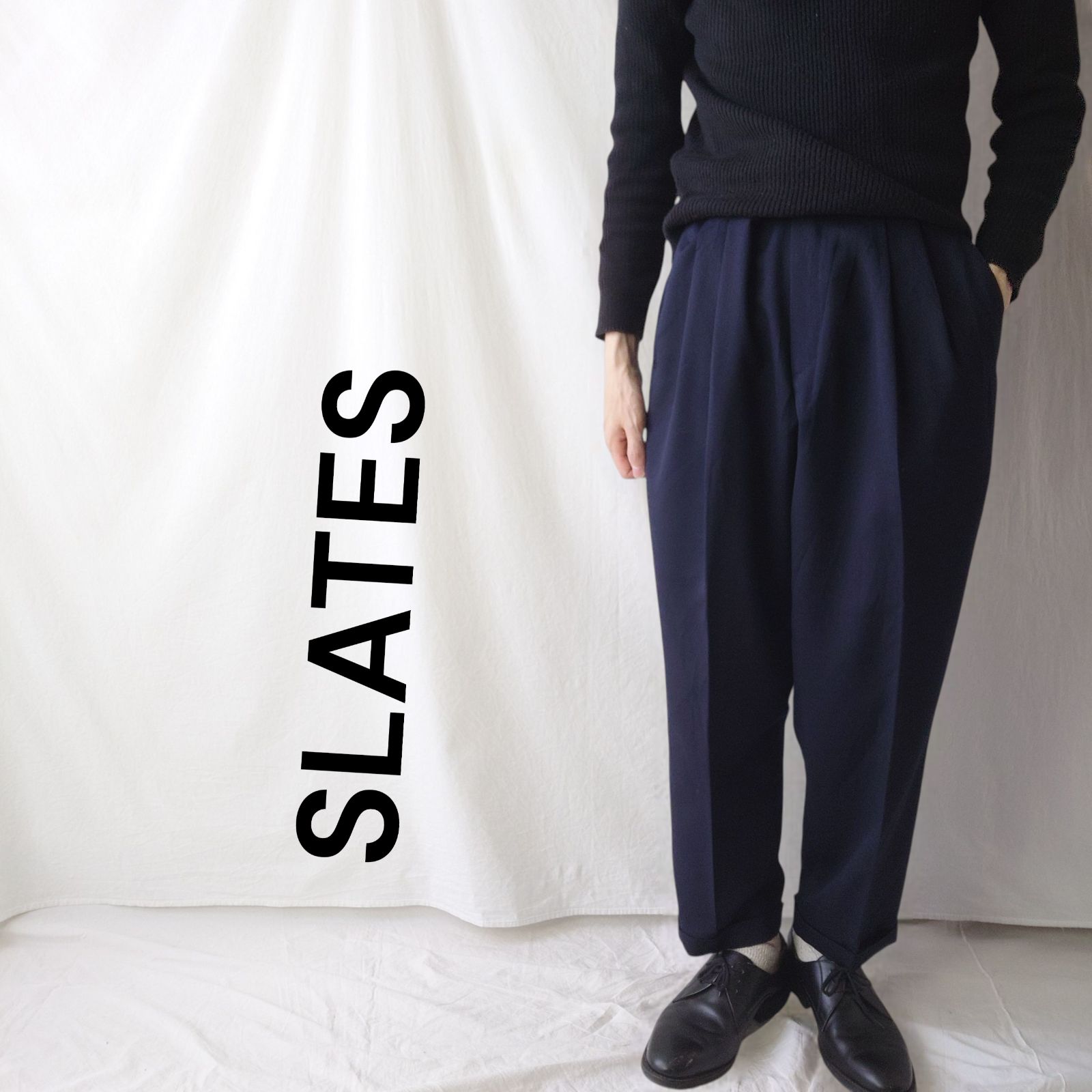 90s】スレイツ Slates 1990年代 2タックスラックス トラウザーズ