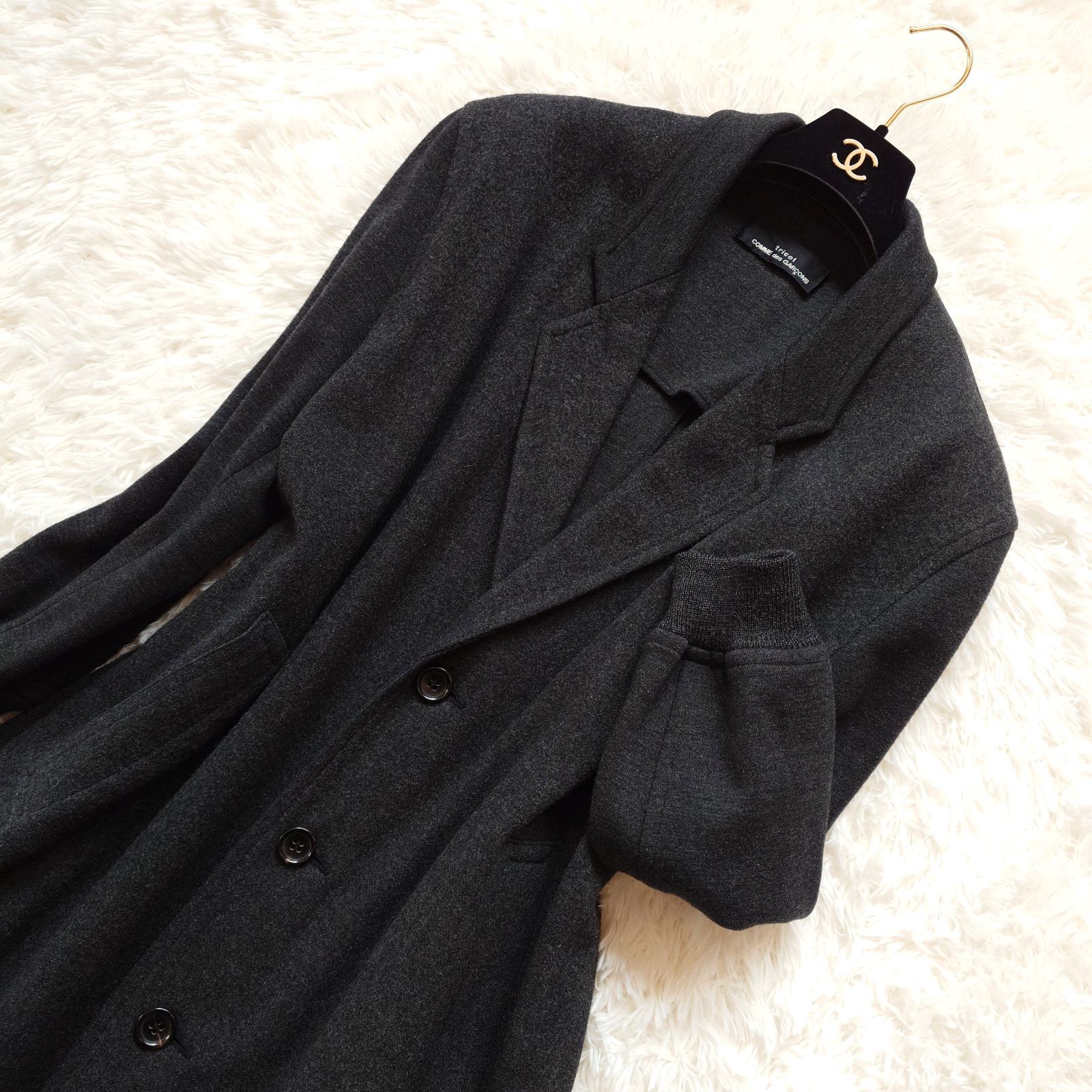 希少 90s トリコ コムデギャルソン チェスターコート ロングコート