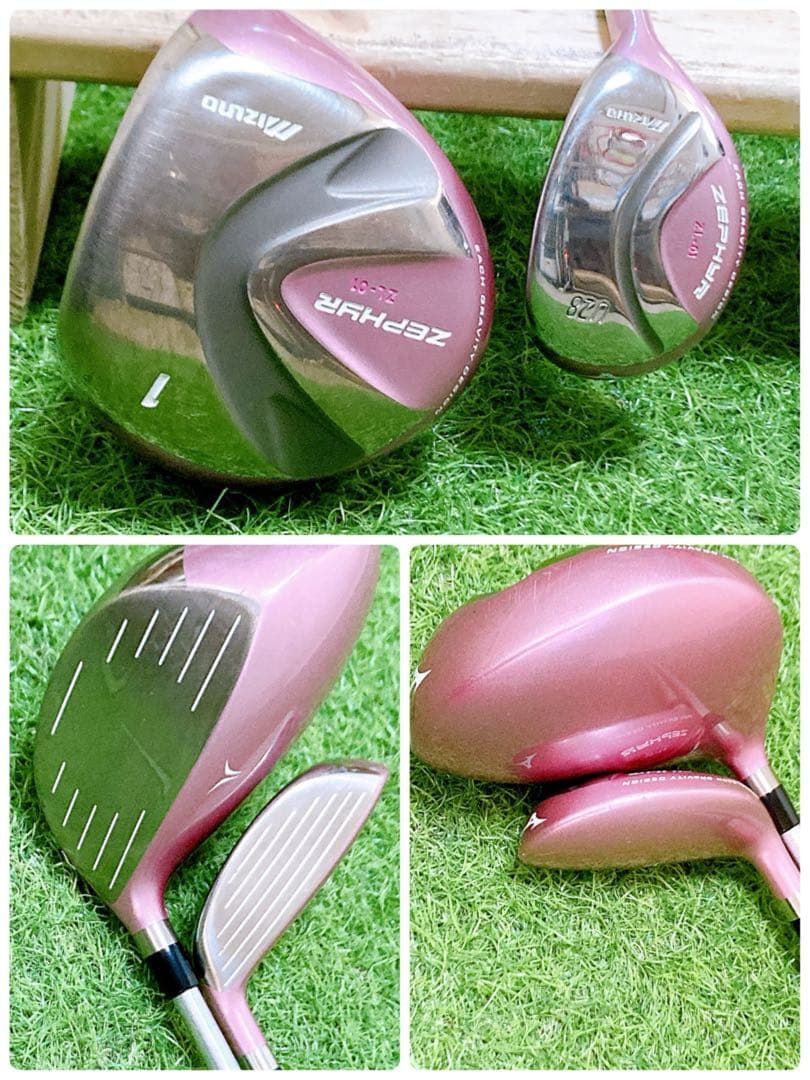 クラブのみ ミズノ 初心者オススメ ゴルフクラブ レディースセット 右