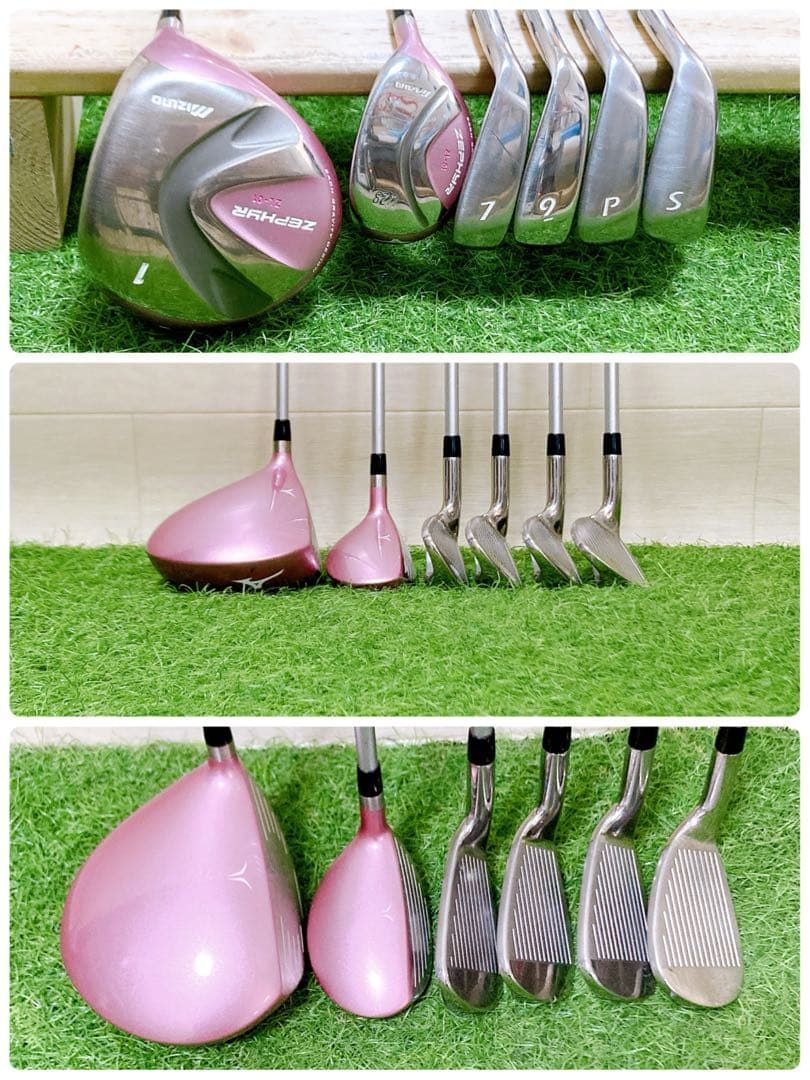 クラブのみ ミズノ 初心者オススメ ゴルフクラブ レディースセット 右