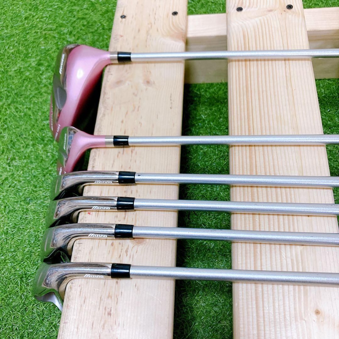 クラブのみ ミズノ 初心者オススメ ゴルフクラブ レディースセット 右