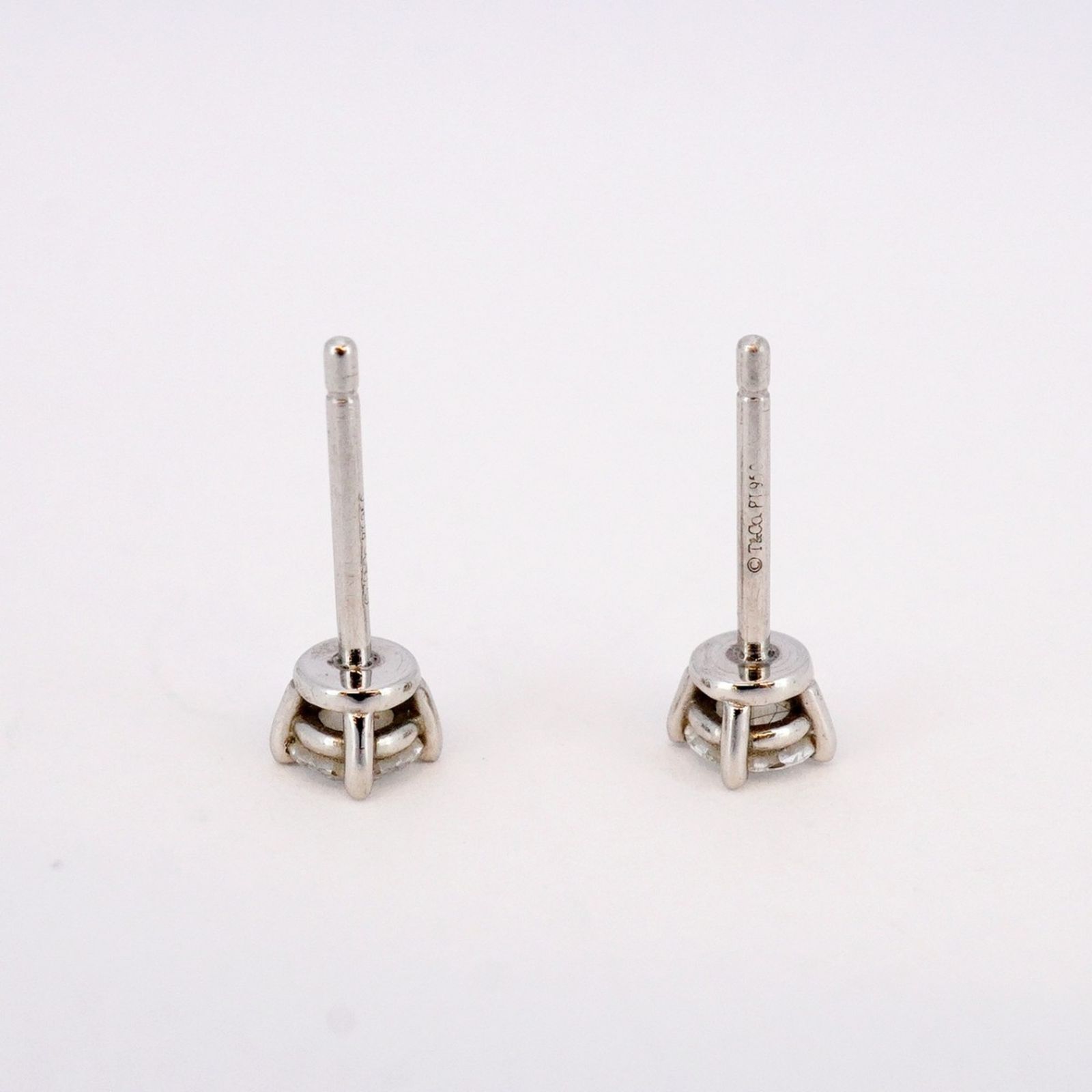 ティファニー(Tiffany) ティファニー ピアス ソリティア 1PD Pt950