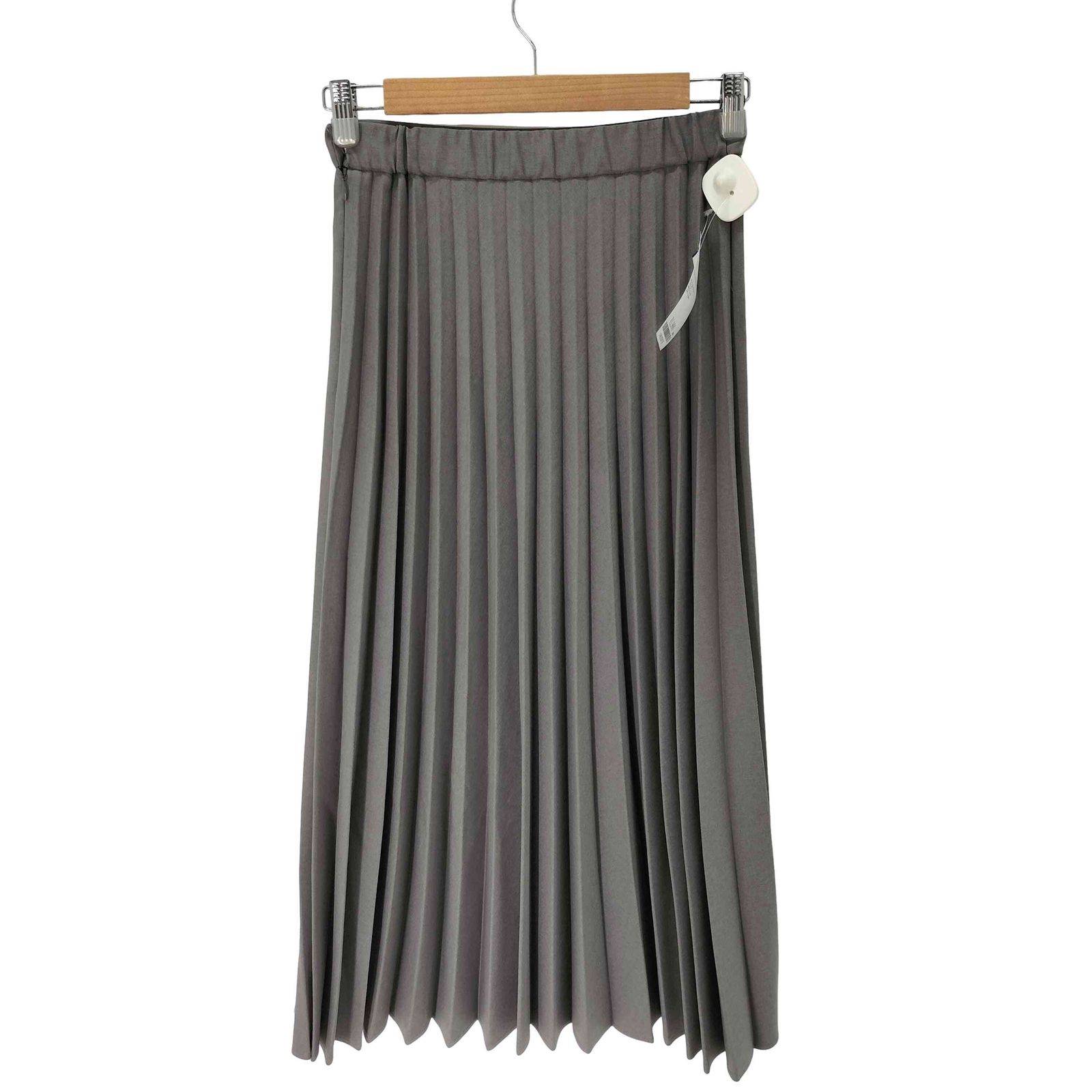SCAPA 新品　タグ付き　グレー　プリーツスカート　ロングスカート　スキャパ スキャパ SCAPA ポリエステル プリーツマキシスカート レディース 38