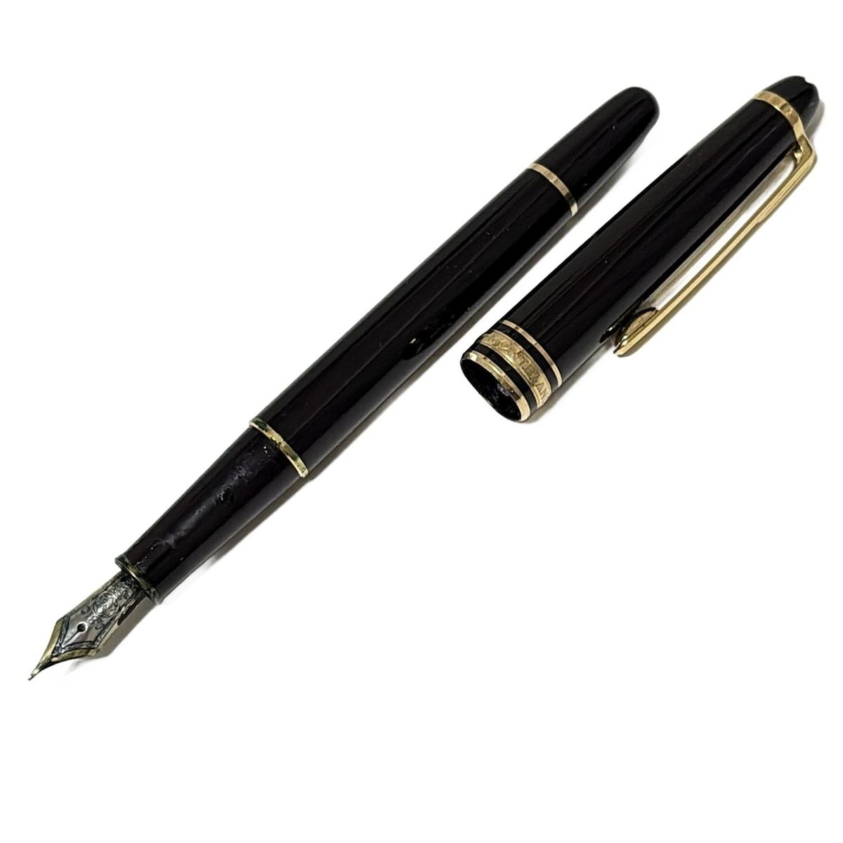 MONTBLANC(モンブラン) 万年筆美品 マイスターシュティック 黒 インク 
