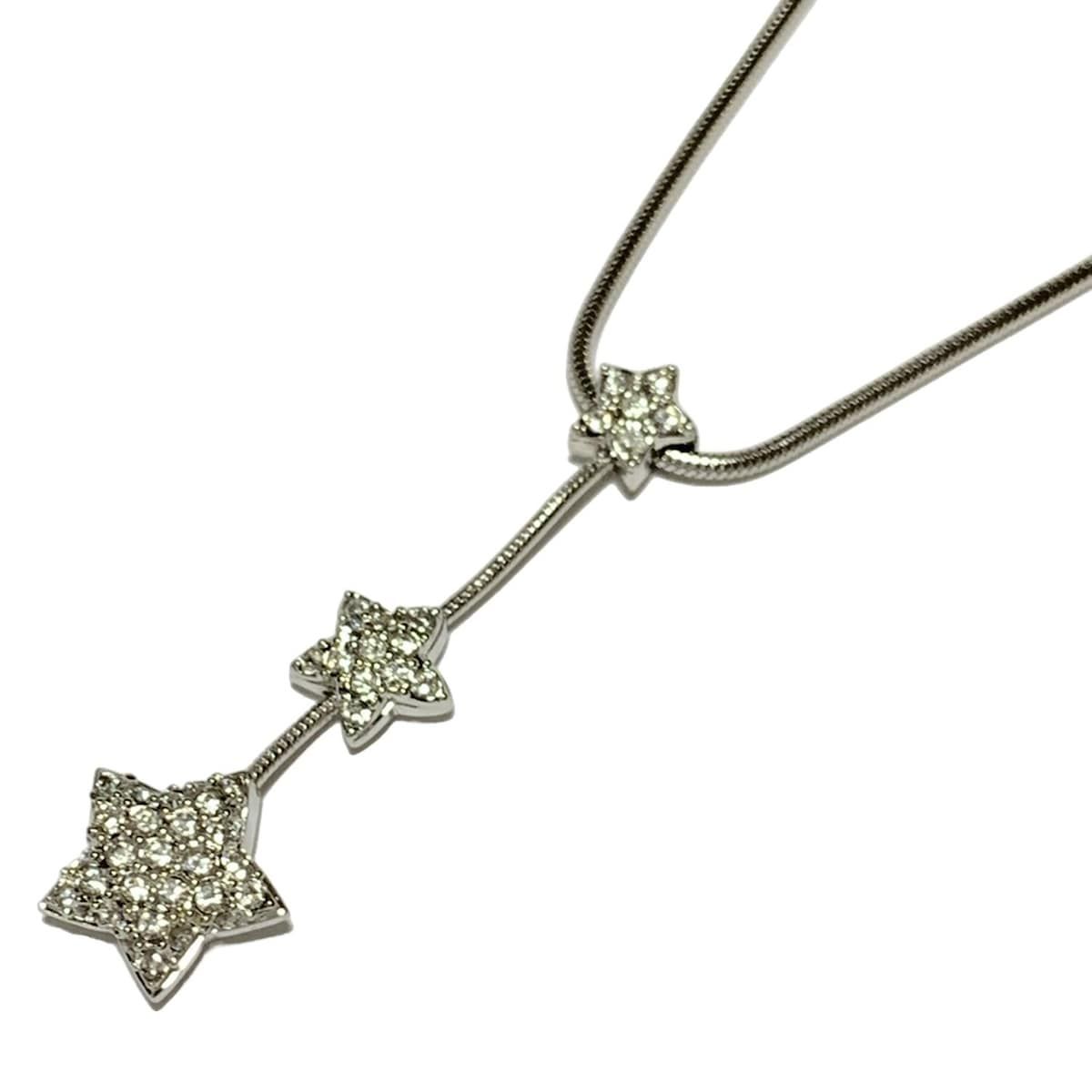 美品】Swarovski ネックレス シルバー SWAROVSKI(スワロフスキー 