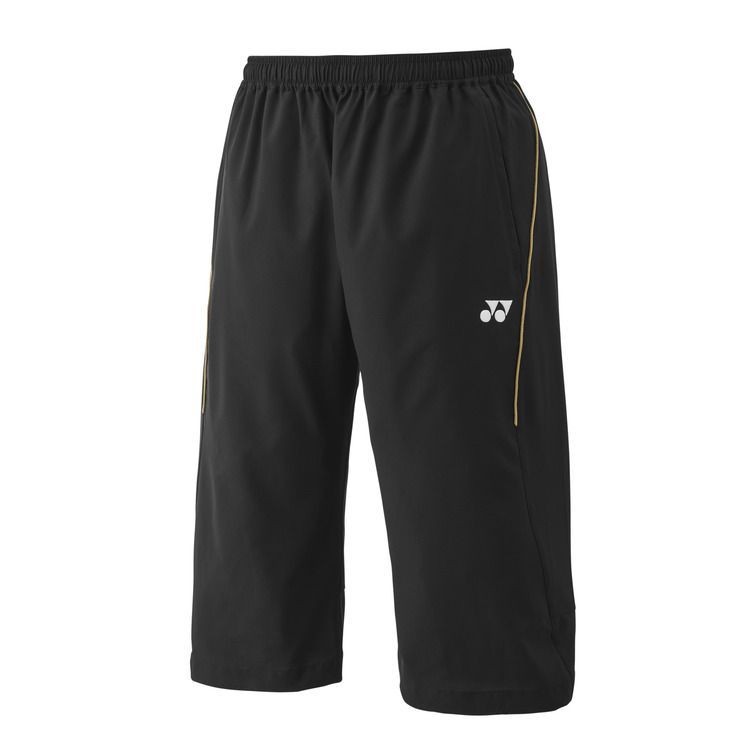 YONEX バドミントンパンツ 黒 JP Lサイズ バドミントン YONEX ユニ七分丈パンツ ブラック Lサイズ/60182Y