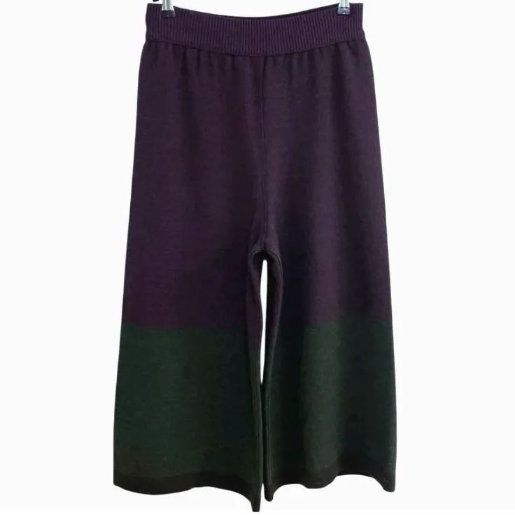 iines 佐藤繊維 ウール ニット ワイド パンツ 2 - メルカリ