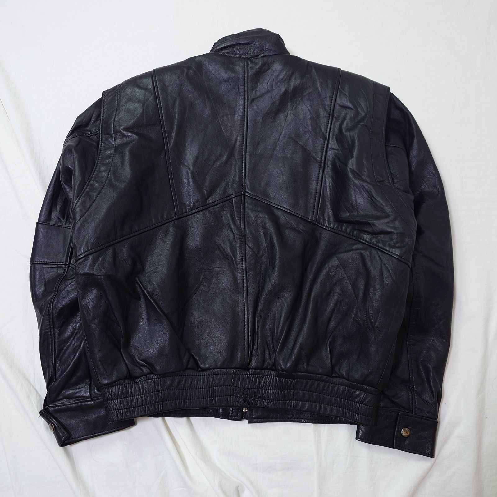 メキシコ製】レザージャケット ブラック 黒 短丈 ショート丈 ブルゾン